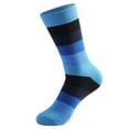 thumbnail image 1 of YWDJ Socks Women Men Long Socks Striped High Waist Casual Trendy Socks Dark Blue, 1 of 3