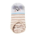 thumbnail image 1 of YWDJ Socks Women Women Non-Slip Silica Gel Coral Fleece Socks Thicken Keep Warm Floor Socks Beige, 1 of 3