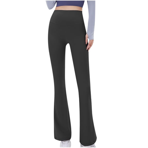 YWDJ Tights for Women Workout Butt Lifting Gym Flare Seamless High Waist Sports Yogalicious Boot Cut Utility Dressy Everyday Soft Zi Fitness Four Sided Bouncing Seamless Black Leggings Black M