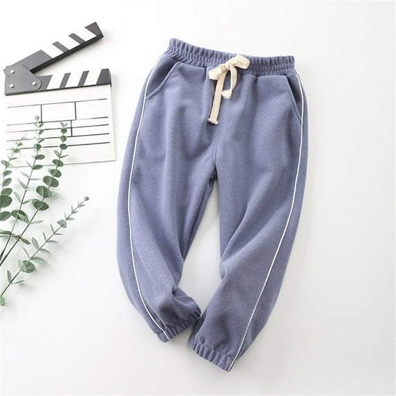 YWDJ Toddler Baby Boys Girls Candy Color Solid Color Leggings Casual Kids Sports Pants Purple 6T