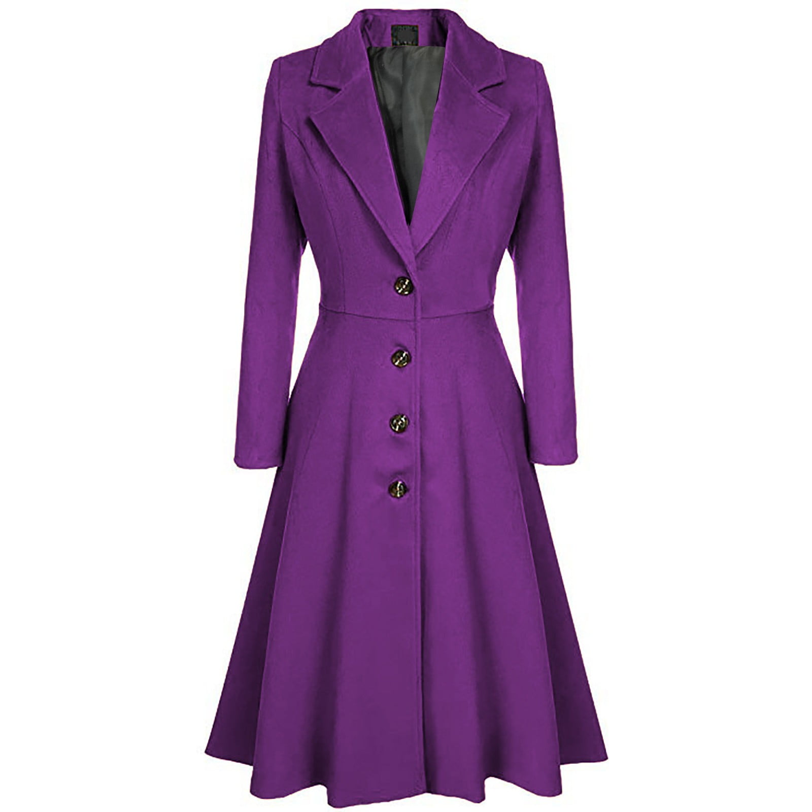 plus size purple coats