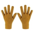 thumbnail image 1 of YWDJ Warm Gloves Wool Knitted Touchscreen Gloves Men and Women Winter Warm Gloves Yellow, 1 of 4