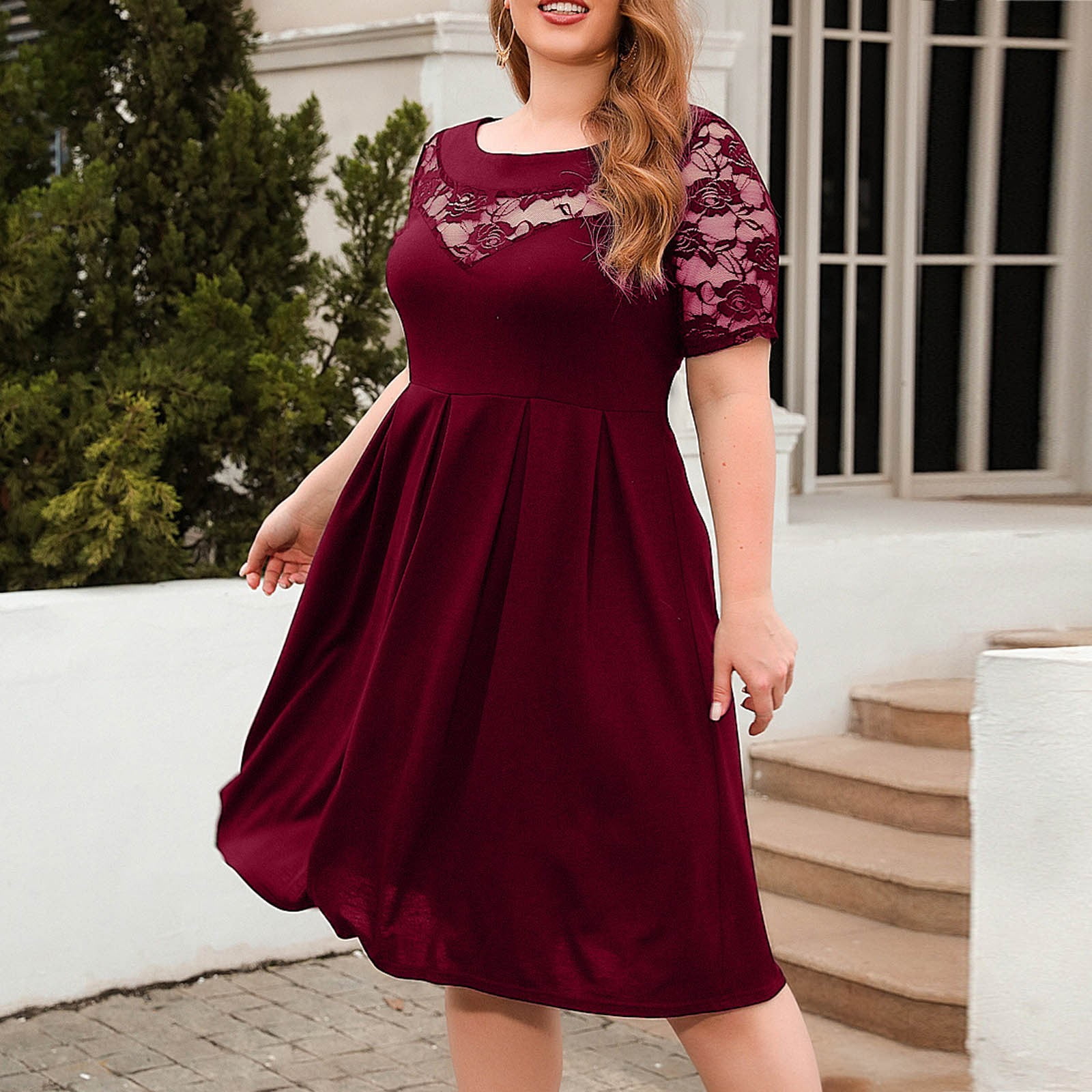 YWDJ Wedding Guest Dresses for Women Cocktail Dresses Summer Plus