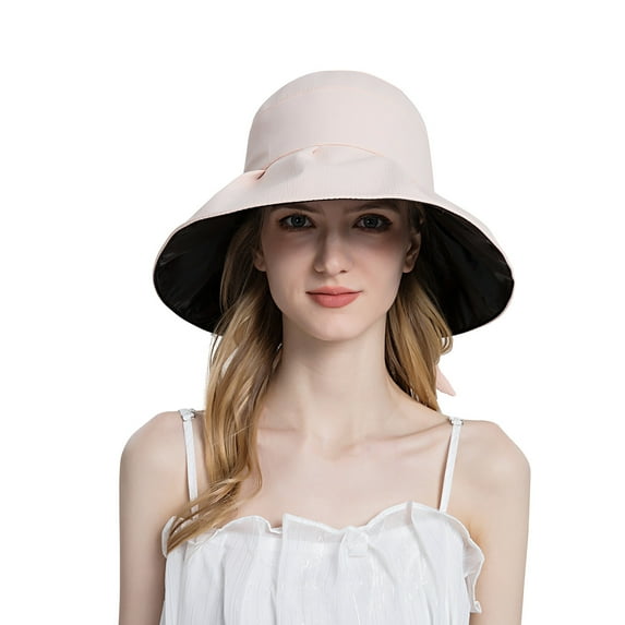 YWDJ Wide Brim Hats for Women Women Summer Sun Protection Fashion Outdoor Sunhat Peaked Cap Pink One Size
