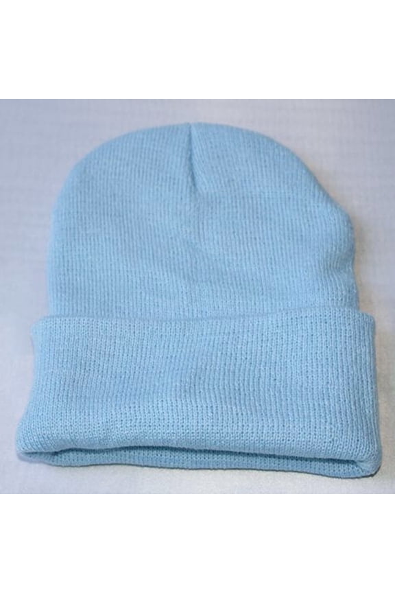 YWDJ Winter Hats Unisex Slouchy Knitting Beanie Hip Hop Cap Warm Winter Ski Hat Light Blue