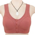 thumbnail image 1 of YWDJ No Wire Bras for Women Push up Front Closure Front Snap for Sagging Breasts Side Breast Collection Front Opening and Nursing Bras for Breastfeeding Orange 40, 1 of 5