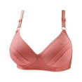 thumbnail image 1 of YWDJ Wireless Bras with Support and Lift Plus Size Push up Wirefree Comfort Straps Bralette Breathable Soft Bra for All Shapes Sagging Breasts Pink M, 1 of 3