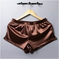 thumbnail image 1 of YWDJ Women Boyshort Underwear Plus Size Breathable Lightweight No Show Men Casual Solid Sexy Breathable Low Waist Buttock Lift Underwear Boxers Pants Coffee 3XL, 1 of 3