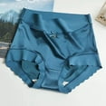 thumbnail image 1 of YWDJ Women Brief Panties Cotton Lace Lightweight High Waist No Show Sexy Lace High Waisted Solid Comfort Underwear Skin Friendly Briefs Panty Intimates Blue L, 1 of 3