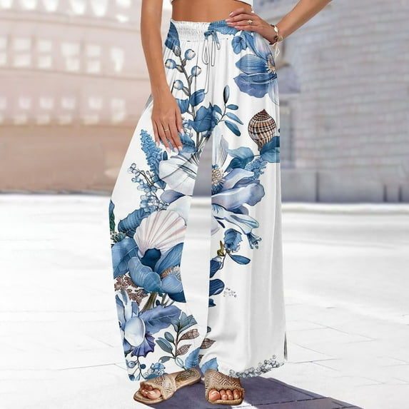 YWDJ Women's Palazzo Pants for Summer Plus Size Workout Pants with Pockets Wide Leg Full Length Loose Casual Long Workout Pants for Work out Yoga Lightweight Multicolor XL Tall Breathable Gym Clothes