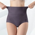 thumbnail image 1 of YWDJ Women's Shaping Briefs Underwear Breathable Lightweight High Waist No Show High Waisted Oversized Underpants With No Breathable and Tight Solid Color Underpants Gray XL, 1 of 4