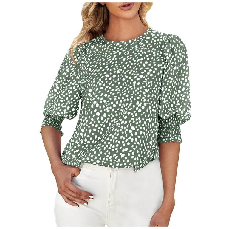 YWDJ Womens Blouses and Tops Dressy Going Out Tops Graphic