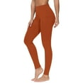 thumbnail image 1 of YWDJ Womens Leggings Workout Gym Long Length with Pockets Running Sports Yogalicious Utility Dressy Everyday Soft Solid Color Pocket Fitness Stretch Leggings Gym Full Length Active Pants Gray M, 1 of 4