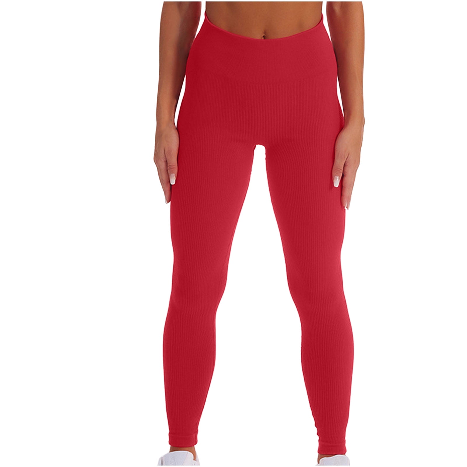 Yogalicious activewear leggings red with spandex size small
