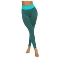 thumbnail image 1 of YWDJ Womens Leggings Workout Gym Running Sports Yogalicious Utility Dressy Everyday Soft Solid Color Fitness Stretch Yoga Leggings Fitness Running Gym Sports Full Length Active Pants Sky Blue S, 1 of 9