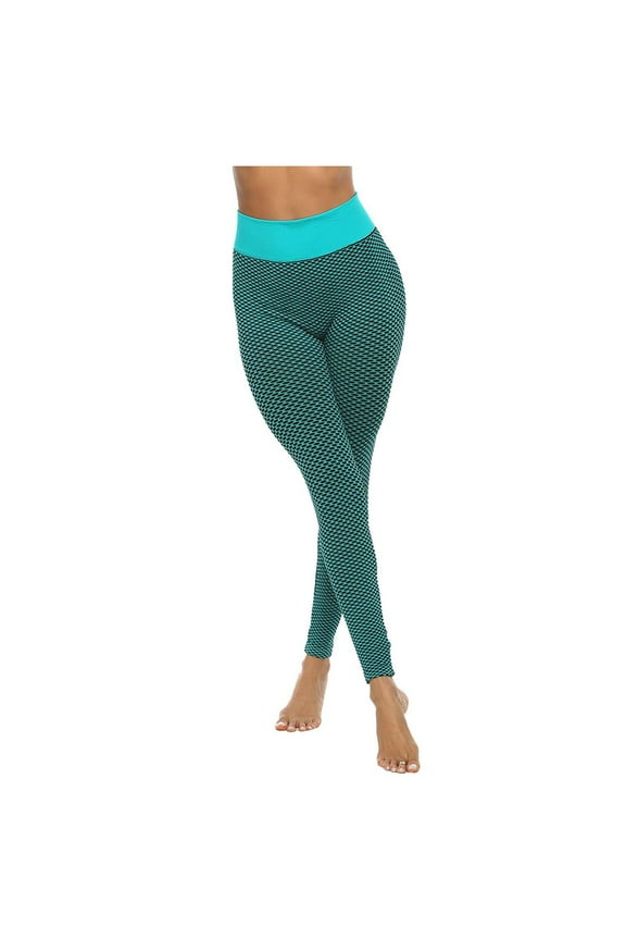 YWDJ Womens Leggings Workout Gym Running Sports Yogalicious Utility Dressy Everyday Soft Solid Color Fitness Stretch Yoga Leggings Fitness Running Gym Sports Full Length Active Pants Sky Blue S