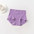 thumbnail image 1 of YWDJ Womens Plus Size Panties Cotton Breathable Lightweight High Waist No Show Sexy Solid Color High Waist Underwear Plus Size Breathable Briefs Purple M, 1 of 5