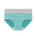 thumbnail image 1 of YWDJ Womens Plus Size Panties Cotton Lightweight High Waist No Show Large Seamless Cotton High Waist Briefs Hip Lifting Underpants Green M, 1 of 2