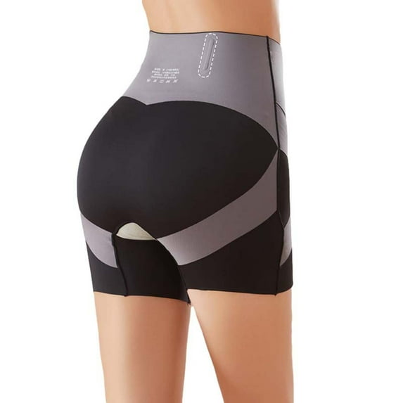 YWDJ Womens Shaping Briefs Underwear Lightweight High Waist No Show Suspended Hip Lifting Pants With Waistband Body Shaping Pants High Waistband Thin Bottom and Belly Tightening Pants Black XL