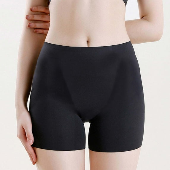 YWDJ Womens Shaping Underwear Breathable Lightweight High Waist No Show Fashion Breathable Soft Stretch Panties High Waisted Briefs Black XL