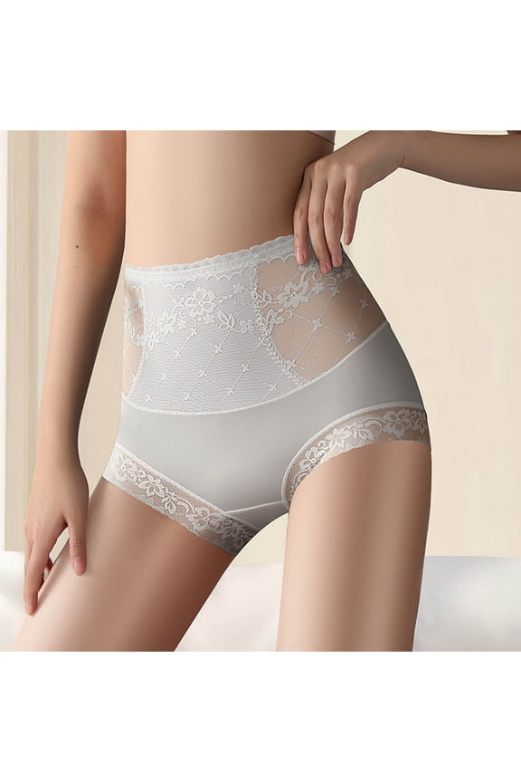 YWDJ Womens Shaping Underwear Breathable Lightweight High Waist No Show Sexy High-pressure Seamless and Hip Lifting Breathable Brief Gray XL