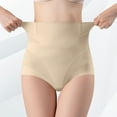 thumbnail image 1 of YWDJ Womens Shaping Underwear Breathable Lightweight High Waist No Show High Waisted Oversized Underpants With No Breathable and Tight Solid Color Underpants Beige XL, 1 of 4