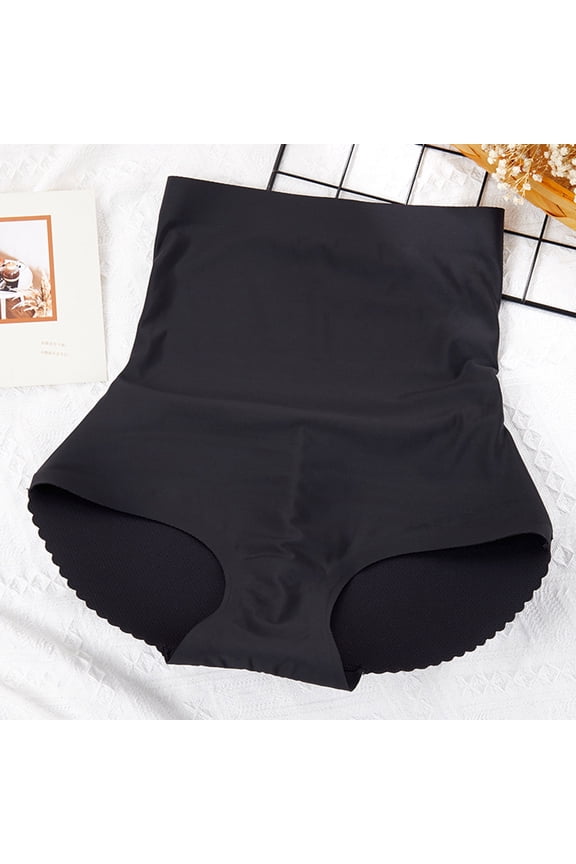 YWDJ Womens Shaping Underwear Lightweight High Waist No Show Butt Pads Enhancer Panties Padded Hip Underwear Shapewear Butts Lifter Lift Panty Fake Padding Briefs Black XL