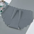 thumbnail image 1 of YWDJ Womens Underwear Cheeky Lightweight No Show Briefs Ice Silk Panties Sexy Female Underpants Pantys Lingerie Gray M, 1 of 4