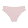 thumbnail image 1 of YWDJ Womens Underwear Thong Sexy Breathable Lightweight No Show Solid Color Underwear Lingerie Panties Ladies Underpants Thongs Panties Ladies Underwear Pink XL, 1 of 2