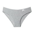 thumbnail image 1 of YWDJ Womens Underwear Thongs Cute 1 Pack Lightweight No Show Sexy Underwear Ice Silk Bikini Panties Silky Comfy Yoga Solid Panties Briefs Gray S, 1 of 2