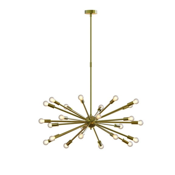 YWIS gorgeous 1950's mid century Sputnik chandelier ceiling lamp Handmade brass chandelierdiningroom