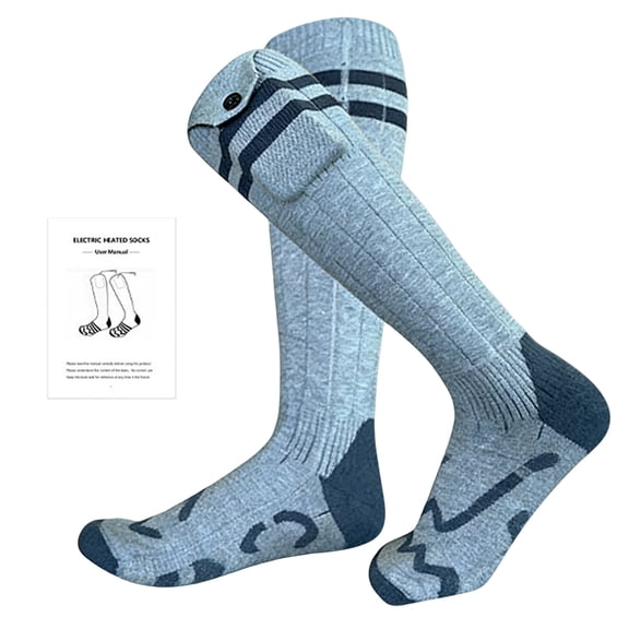 YWIYIUD 1 PC Thermal Socks Heated Socks for Men Women, Rechargeable Battery Heated Socks, Electric Socks for Winter Outdoor Work Skiing Camping Hiking Fishing Biking
