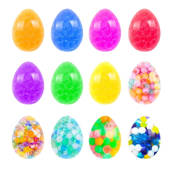 YWIYIUD 1 Pack Easter Eggs StressBalls Cute Easter BasketStuffers SqueezeBall Toys Easter Egg Fillers Funny Easter Egg Toy Gifts for Easter EggHunting PartyFavors ClassroomPrizes