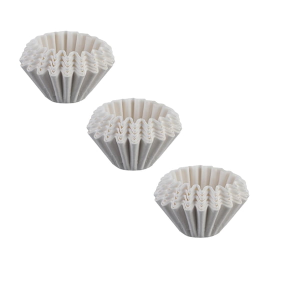 YWIYIUD 150Pcs Coffee Filters Disposable Coffee Paper Filter Handmade Cake Bowl Shaped Paper Filters Natural Disposable Filter Coffee Paper Filters for Camping Coffee Makers