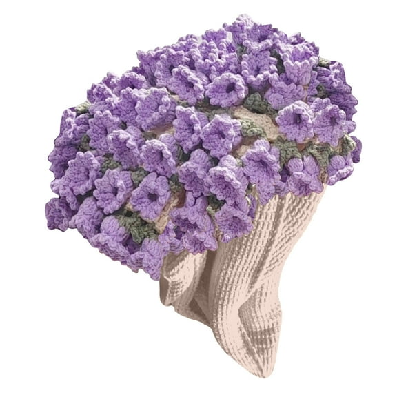 YWIYIUD 1PC Crochet Flowers Rose Bouquet Blanket Handmade, Soft Lightweight Flower Finished Knitted Throw Blankets, Mother's Day Birthday, Home Knitting Kits Crafts Decor 79inch