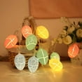 thumbnail image 1 of YWIYIUD 1PC Easter Banner 3D Eggs Banner Cute Eggs Garland, Eggs String Lights Battery Operated, Spring Decor Lights for Indoor Outdoor, Easter Spring Party Decorations 5/10 FT, 1 of 8