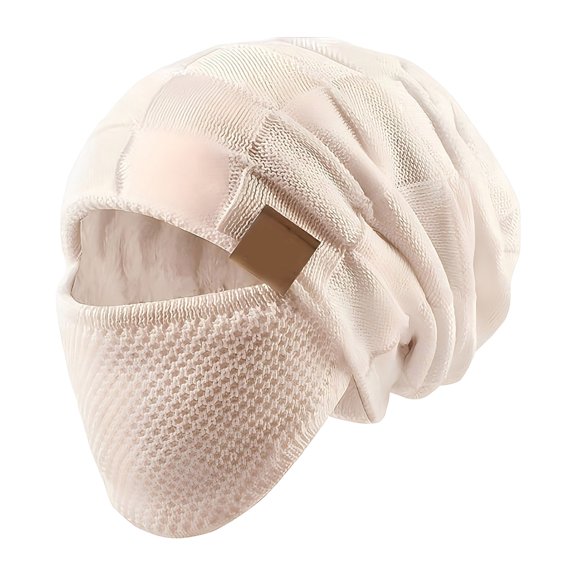 YWIYIUD 1PC Hat for Men and Women Winter Warm Hats Knit Thick Cap with Face Neck Cover, Winter Thick Cap Lightweight Warm Ear, Neck Cover for Outdoor Sports