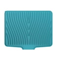 thumbnail image 1 of YWIYIUD 1PC Kitchen Plastic Dish Drainer Board, Large Draining Tray with Side Drop, Water Drain Board Drying Plate Dish Strainer Mat with NonSlip Base for Bowl Cup Kitchenware 15.7x13inch, 1 of 6