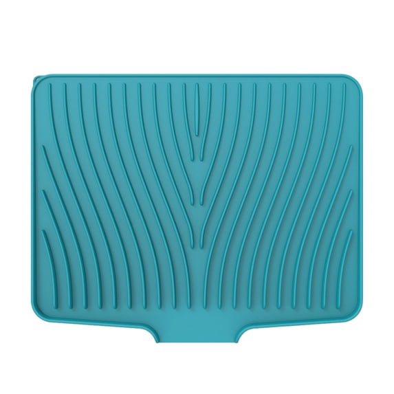 YWIYIUD 1PC Kitchen Plastic Dish Drainer Board, Large Draining Tray with Side Drop, Water Drain Board Drying Plate Dish Strainer Mat with NonSlip Base for Bowl Cup Kitchenware 15.7x13inch