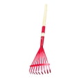 thumbnail image 1 of YWIYIUD 1PC Rakes with Hardwood Handle, Plastic Rake for Leaves, 27inch Garden Tool Set for Cleaning Activities, Wood Handle Rake Farming Home Garden Tool Accessories for Shrub Flower Beds Yard, 1 of 7