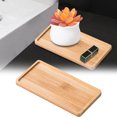 thumbnail image 1 of YWIYIUD 1PC Small Wood Tray, Organizer Tray for Kitchen, Serving, Rectangular Serving Trays forFood, Decorative Organizer for Kitchen Use Table Decorations 7×3.5×0.4inch, 1 of 8