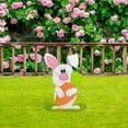 thumbnail image 1 of YWIYIUD 1PCS Easter BunnyEgg Garden Stake 2D AcrylicBunny Decorative GardenStakes Easter Decorations Welcome Signs Rabbits Happy Easter Spring Decor for Outdoor Festival Home Party Supplies, 1 of 6