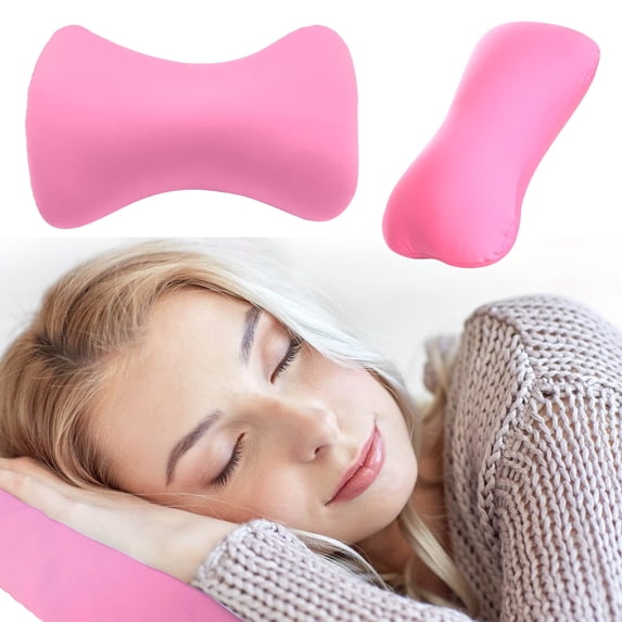 YWIYIUD 1PCS Microbead Neck Pillow Headrest Soft Comfortable MemoryFoam Automotive Neck Pillow Cushion 15inch BoneShaped Headrest Sleeping Pillow for Home Sofa Bed Travel Car