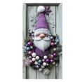 thumbnail image 1 of YWIYIUD 1Pcs Christmas Bow Door Banner Holiday Berry Photography Background Winter Christmas Purple Decoration for Front Door Porch Xmas Party Decor NewYear Supplies 71x35 Inches, 1 of 6