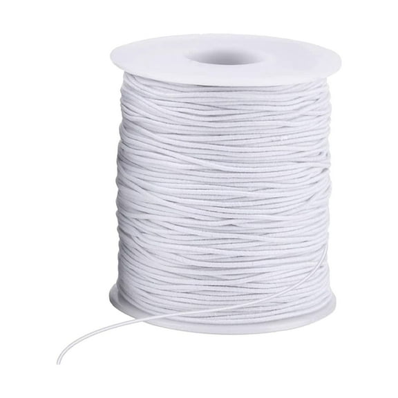 YWIYIUD 1Roll Elastic Cord for Bracelets,1 mm Sturdy Stretchy Elastic Strings for JewelryMaking,NecklacesBracelets and Beading