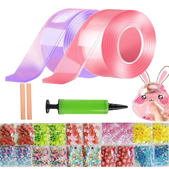 YWIYIUD 1Set NanoTape Bubble Kit NanoDouble Sided AdhesiveTape Bubbles Cute NanoTape Toys Kit Accessories Tools for Teens PartyFavors Festival Birthday Gifts
