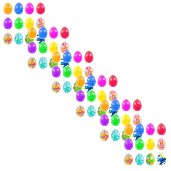 YWIYIUD 20 Pack Easter Eggs StressBalls Cute Easter BasketStuffers SqueezeBall Toys Easter Egg Fillers Funny Easter Egg Toy Gifts for Easter EggHunting PartyFavors ClassroomPrizes