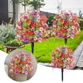 thumbnail image 1 of YWIYIUD 22 InchArtificial FlowerStake Outdoor Decor TopiaryBall Tree with GroundSpike,Garden Stake GreeneryShrubs Accessories,Farmhouse Outdoor Garden Porch Wedding Party Decoration, 1 of 9