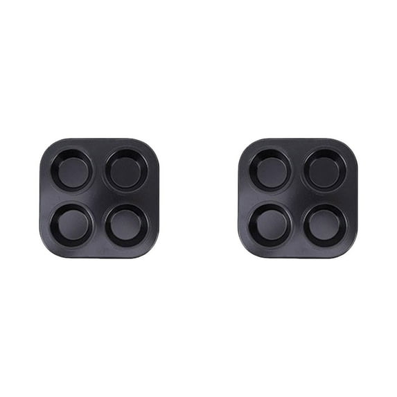 YWIYIUD 2PCS 4 Cupcake Baking Pan Mini Pie Pans, Baking Mould Pan for Oven Baking, Air Fryer Small Oven Cupcake Baking Pan Non Stick Bakeware, Baking Mould Pan for Oven Baking