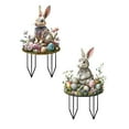 thumbnail image 1 of YWIYIUD 2PCS Cute Easter BunnyEgg Garden Stake 2D AcrylicBunny Decorative Garden Stakes Easter Decorations Welcome Signs Rabbits Happy Easter Spring Decor for Outdoor Festival Home Party Supplies, 1 of 8
